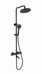 Душевая система с термостатом WONZON & WOGHAND, Черный матовый (WW-B3051-A1-MB)