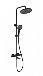 Душевая система с термостатом WONZON & WOGHAND, Черный матовый (WW-B3046-A1-MB)