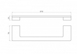 Вешалка для полотенец WONZON & WOGHAND, Хром (WW-9113)