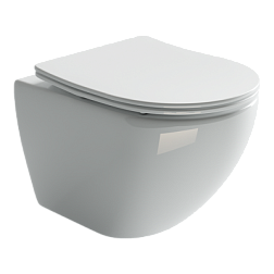 Подвесной унитаз Metropol Rimless, глубокий смыв, с крепежом для полностью скрытого монтажа,  ультра