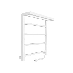 Полотенцесушитель Forma (electro) 60/50 (таймер, скр.монтаж, унив.подкл.R/L, Белый матовый) INDIGO