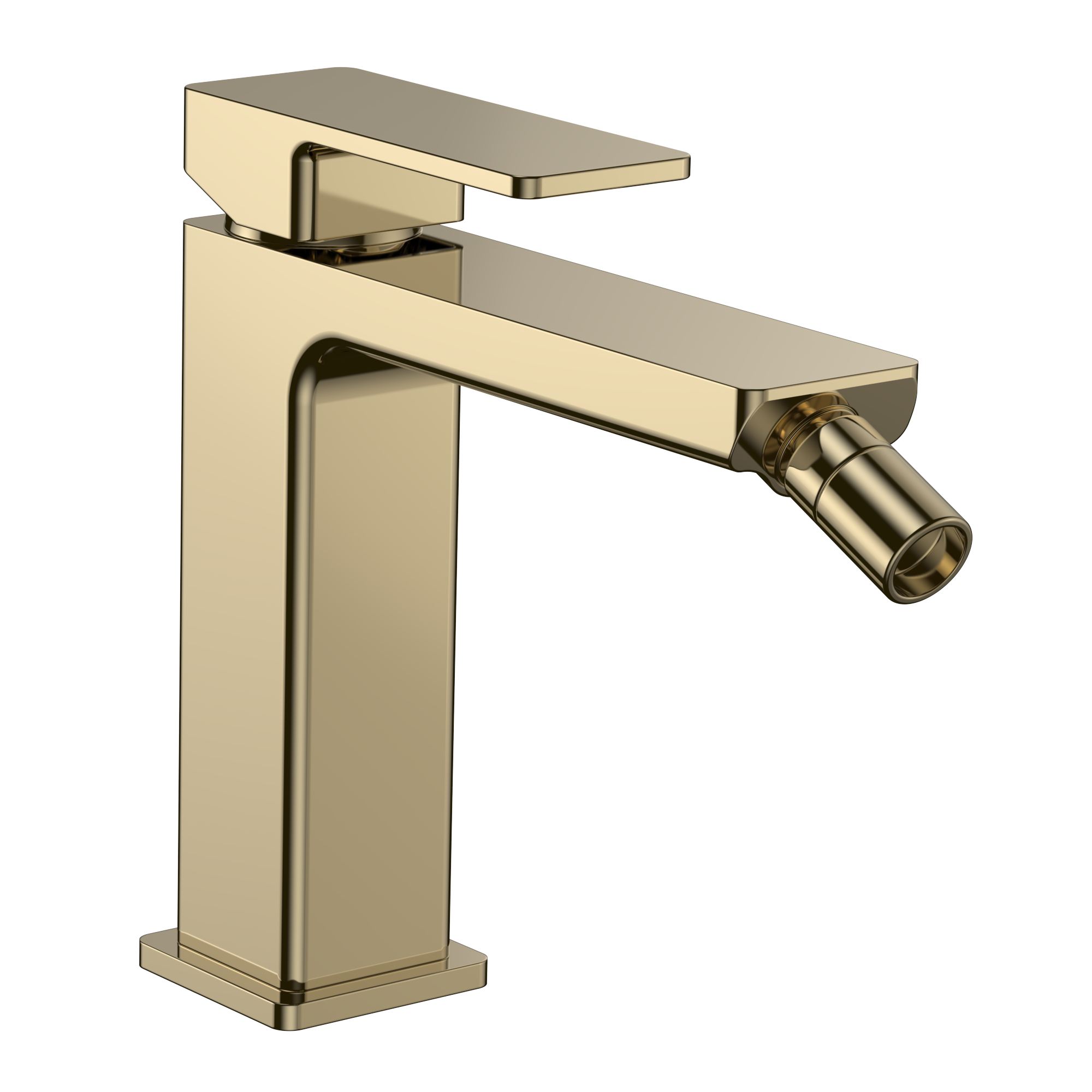 AQM6816GG Savona Смеситель для биде, гладкий, подводка ½, золото