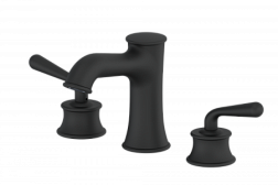 Смеситель для раковины на 3 отверстия Wonzon & Woghand, Черный матовый (WW-88159008-MB)