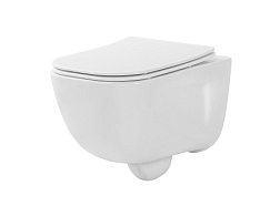 AQ2012B-00 ДИВА Унитаз подвесной безободковый с функцией биде (смеситель в компл) 510*350*360мм, тон