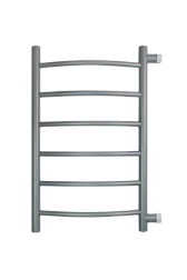 Полотенцесушитель Arc б/п (н.р.1") 70/40 м/о 60 бок.подкл. (к-2, Magnetic Grey) INDIGO