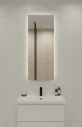 Зеркало Cersanit ECLIPSE smart 50*125 с подсветкой промоугольное