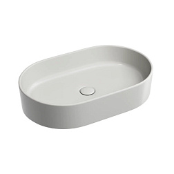 Умывальник чаша накладная овальная (цвет Серый Матовый) Element 608*385*122мм