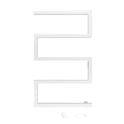 Полотенцесушитель Sparta (electro) 80/50 (таймер, скрытый провод справа, Белый матовый) INDIGO