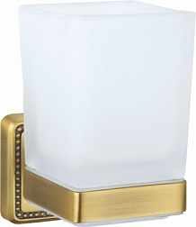 Стакан для зубных щеток с держателем WONZON & WOGHAND, Бронза (WW-7221)