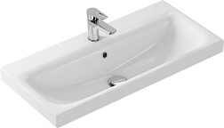 Раковина Cersanit мебельная MODUO 80 узкая 1 отв.