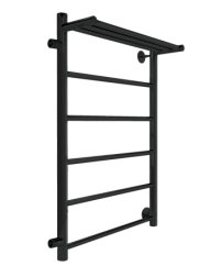 Полотенцесушитель Line с/п (н.р.1") 70/40 м/о 60 бок.подкл.слева (к-2, Черный муар) INDIGO