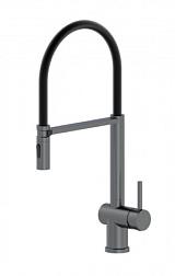 Смеситель для кухни с гибким изливом WONZON & WOGHAND, Темный графит (WW-88438003-BGM)