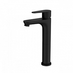 Смеситель для раковины высокий WONZON & WOGHAND, Черный матовый (WW-A40232-MB)