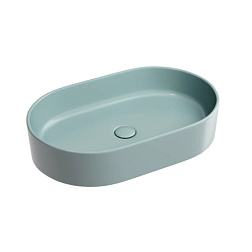 Умывальник чаша накладная овальная (цвет Зеленый Матовый) Element 608*385*122мм