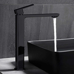 Смеситель для раковины Next VBF-1N2MB однорычажный, черный, , шт