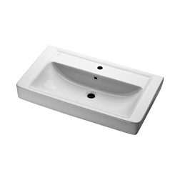 Мебельная раковина Q Max 81х48 см, санфаянс, подвесная, Dreja