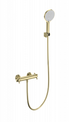 Смеситель для душа с термостатом WONZON & WOGHAND, Брашированное золото (WW-B2048-A-BG)