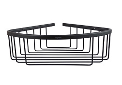 AQ4006MB ВЕГА угловая полка, матовый черный