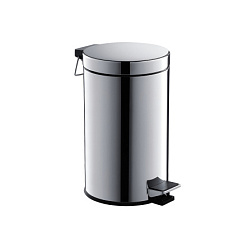 AQ4992CR корзина для мусора с педалью, 8л, полир. хром
