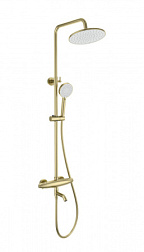 Душевая система с термостатом WONZON & WOGHAND, Брашированное золото (WW-B3031-A3-BG)