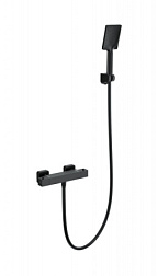 Смеситель для душа с термостатом WONZON & WOGHAND, Черный матовый (WW-B2026-A-MB)
