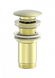Донный клапан для раковины WONZON & WOGHAND, Брашированное золото (WW-88SS09-BG)