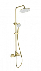 Душевая система с термостатом WONZON & WOGHAND, Брашированное золото (WW-C3017-A-BG)