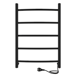 Полотенцесушитель Arc б/п (electro) 60/40 (скр.монтаж, унив.подкл.R/L, Черный муар) INDIGO