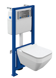 Комплект Cersanit CREA SQUARE CO DPL EO slim инсталляция LINK PRO