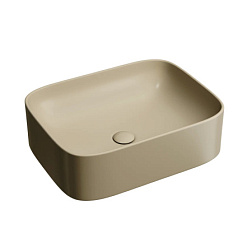 Умывальник чаша накладная прямоугольная (цвет Капучино Матовый) Element 505*380*150мм