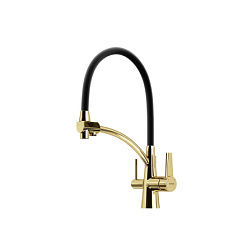 Смеситель для кухни SANCOS Eri с гибким изливом и возможностью подключения фильтра для воды, цвет по