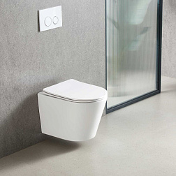 Унитаз подвесной Piatti VT1-11T Tornado, цвет белый, ультратонкое soft-close сиденье, , шт