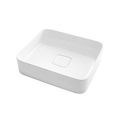 ДЖОЙ, накладной умывальник для установки на столешнице, керамический, с заглушкой сливного отверстия