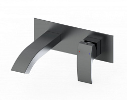 Смеситель для раковины встраиваемый WONZON & WOGHAND, Темный графит (WW-88869009-BGM)