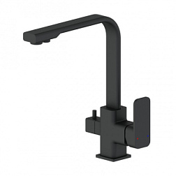 Смеситель для кухни с подключением фильтра WONZON & WOGHAND, Черный матовый (WW-88458004-MB)
