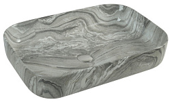 AZ-78625 Раковина накладная 605*425*140  мм мраморная