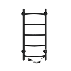 Полотенцесушитель Arc Lux б/п (electro) 70/30 (таймер, скр.монтаж, унив.подкл.R/L, Черный муар) INDI