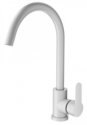 Смеситель для кухни WONZON & WOGHAND, Белый матовый (WW-AE4554-MW)