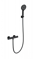 Смеситель для душа с термостатом WONZON & WOGHAND, Черный матовый (WW-B2012-A-MB)