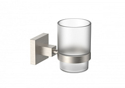 Стакан для зубных щеток с держателем WONZON & WOGHAND, Брашированный никель (WW-8921-BN)