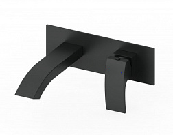 Смеситель для раковины встраиваемый WONZON & WOGHAND, Черный матовый (WW-88869009-MB)