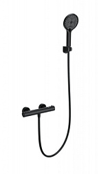 Смеситель для душа с термостатом WONZON & WOGHAND, Черный матовый (WW-B2065-A-MB)
