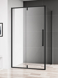 Душевая дверь в нишу 900*1950мм.,  стекло 6мм, цвет профиля матовый черный.