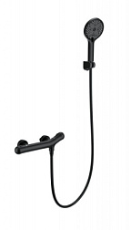 Смеситель для душа с термостатом WONZON & WOGHAND, Черный матовый (WW-B2057-A-MB)
