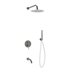 Душевой комплект SANCOS Select встраиваемый для ванны/душа, с внутренней частью, верхним, ручным душ