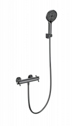 Смеситель для душа с термостатом WONZON & WOGHAND, Темный графит (WW-B2048-A-BGG)