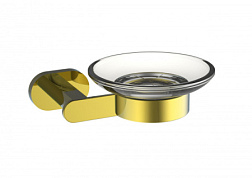 Мыльница с держателем WONZON & WOGHAND, Глянцевое золото (WW-8422-LG)