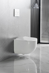 Унитаз подвесной Globo VT1-52T Tornado, цвет белый, ультратонкое soft-close сиденье, , шт