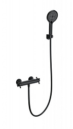 Смеситель для душа с термостатом WONZON & WOGHAND, Черный матовый (WW-B2048-A-MB)