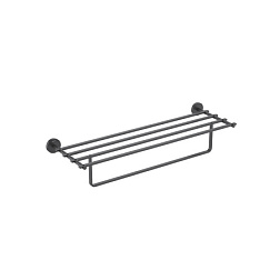 AQ4615MB БЕТТА полка для полотенец, матовый черный